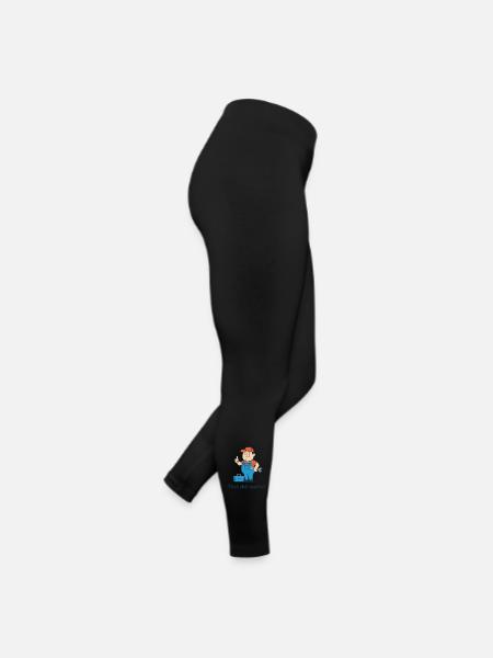 Tool Hero Cartoon Motif. Finally it works! - Women’s Jersey Leggings - black - Right