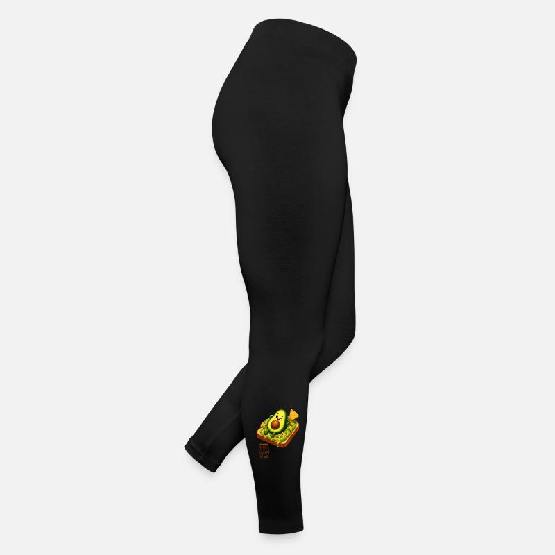 Kawaii Avocado auf Toast Frauen Jersey Leggings