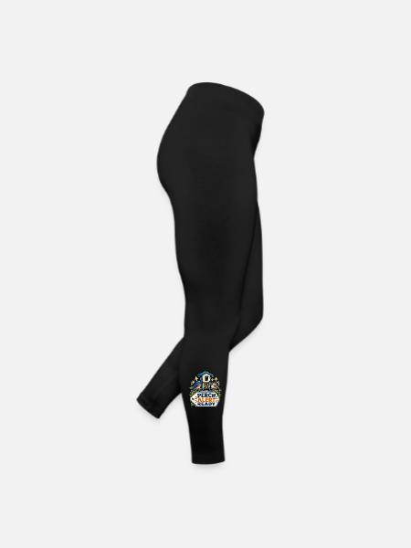 PERCH ALERT READY - Frauen Jersey Leggings - Schwarz - Rechts