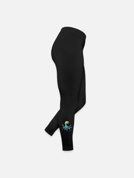 Octopus - Women’s Jersey Leggings - black - Right