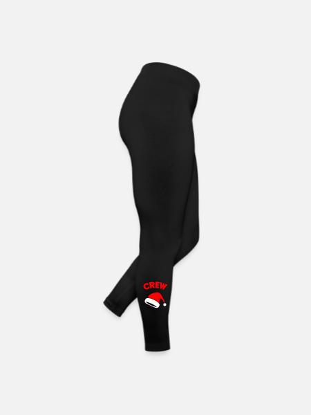Santa Crew - Frauen Jersey Leggings - Schwarz - Rechts