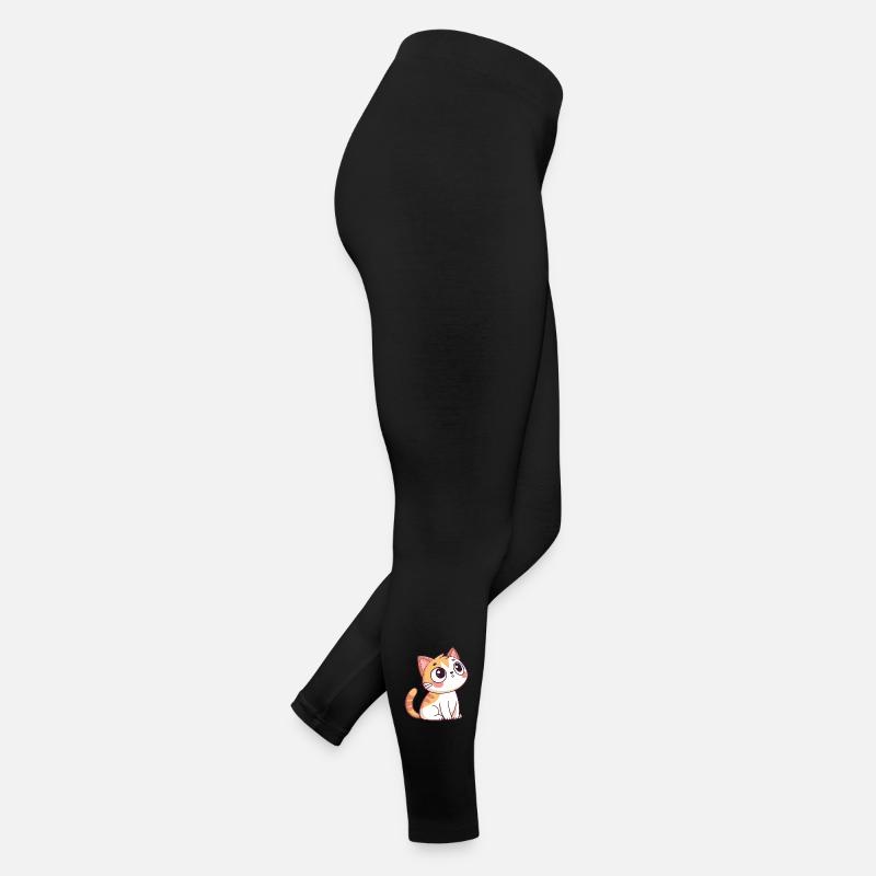 Neugieriges Kätzchen Frauen Jersey Leggings
