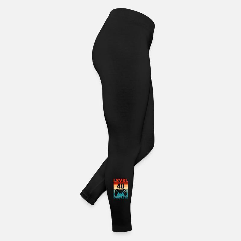 40e anniversaire Niveau 40 Joueur complet 40 ans Legging en jersey Femme