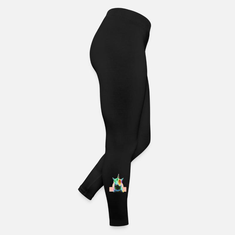 Regenbogen-Einhorn Frauen Jersey Leggings