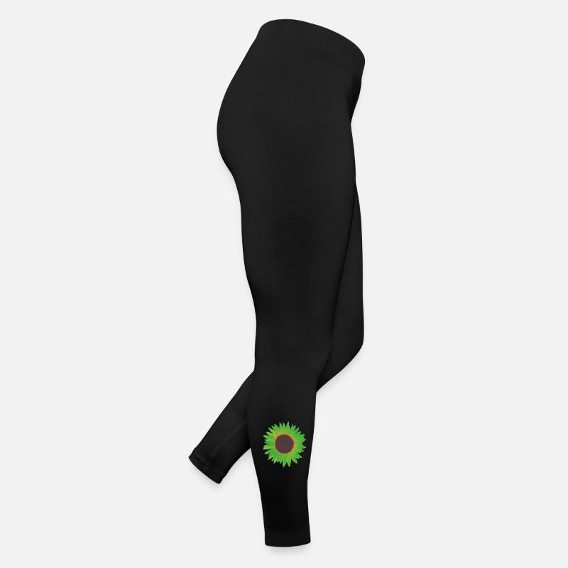 sonnenblume grün Frauen Jersey Leggings
