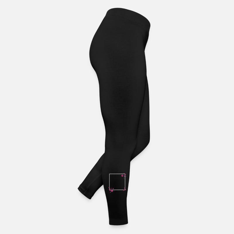 Square Flowers Pink Women’s Jersey Leggings