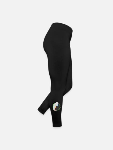 Jing Jang Chickens - Women’s Jersey Leggings - black - Right