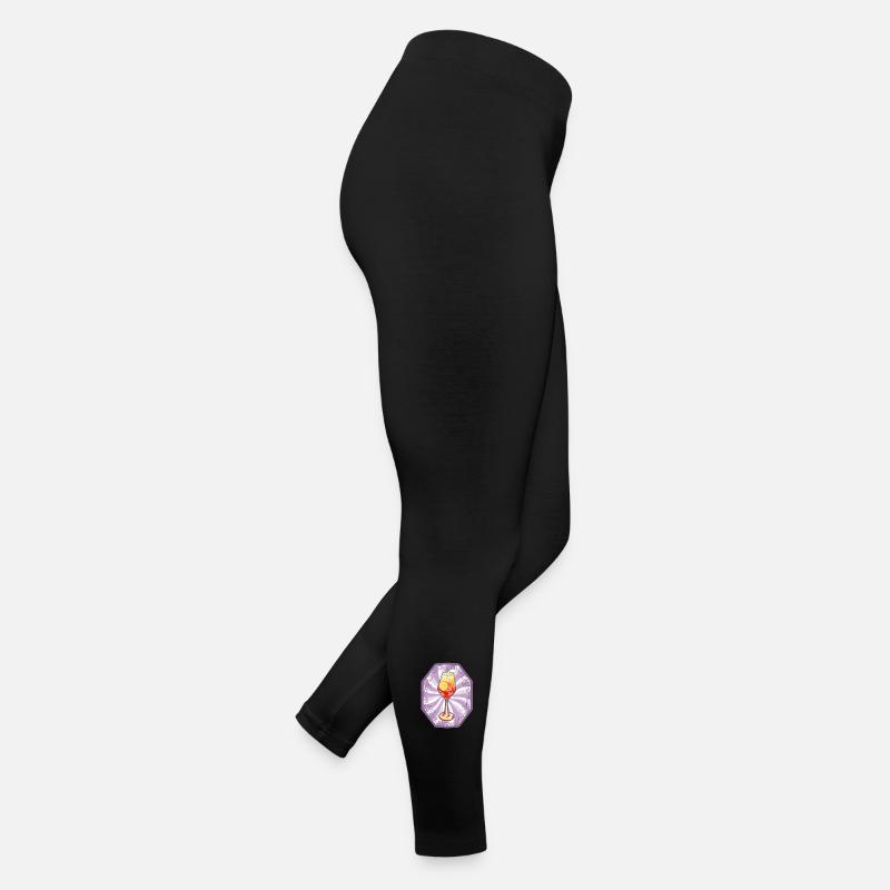 Summer Cocktail Illustration Women’s Jersey Leggings