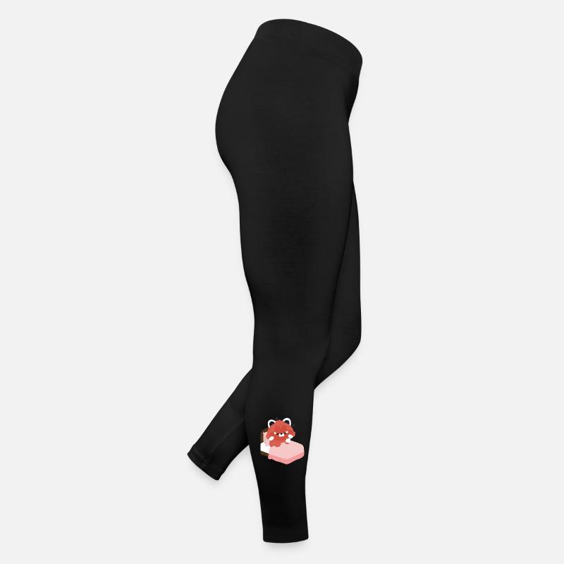 Tired Red Panda on Bed Women’s Jersey Leggings