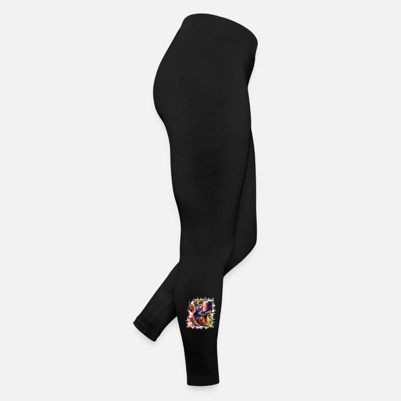 Graffiti d’art chien Legging en jersey Femme