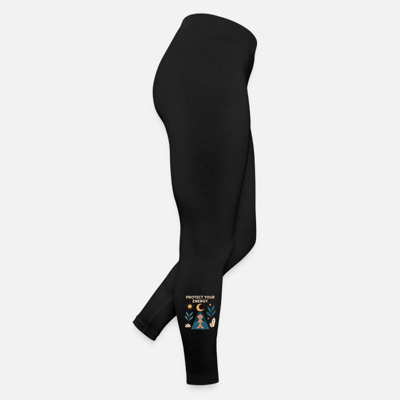 Schutz deiner Energie – Meditative Kraft Frauen Jersey Leggings