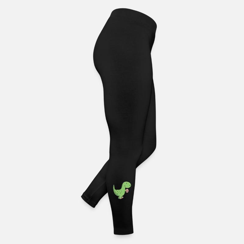 Dino mit Ei Frauen Jersey Leggings