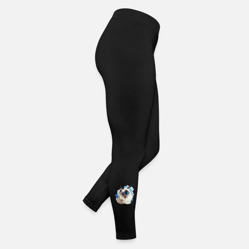 Cat Head Sacred Birman Women’s Jersey Leggings