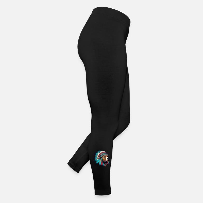 Ours amérindien Peaux-rouges d’Amérique Legging en jersey Femme