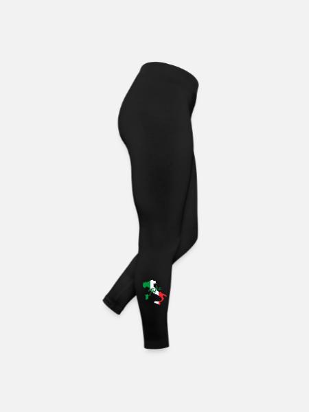 Drapeau de l’Italie, fierté italienne - Legging en jersey Femme - noir - Droite