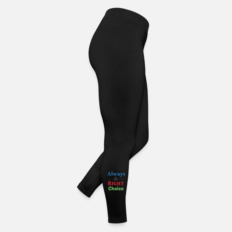 Vivid Multicolour Typography Design - Women’s Jersey Leggings - black