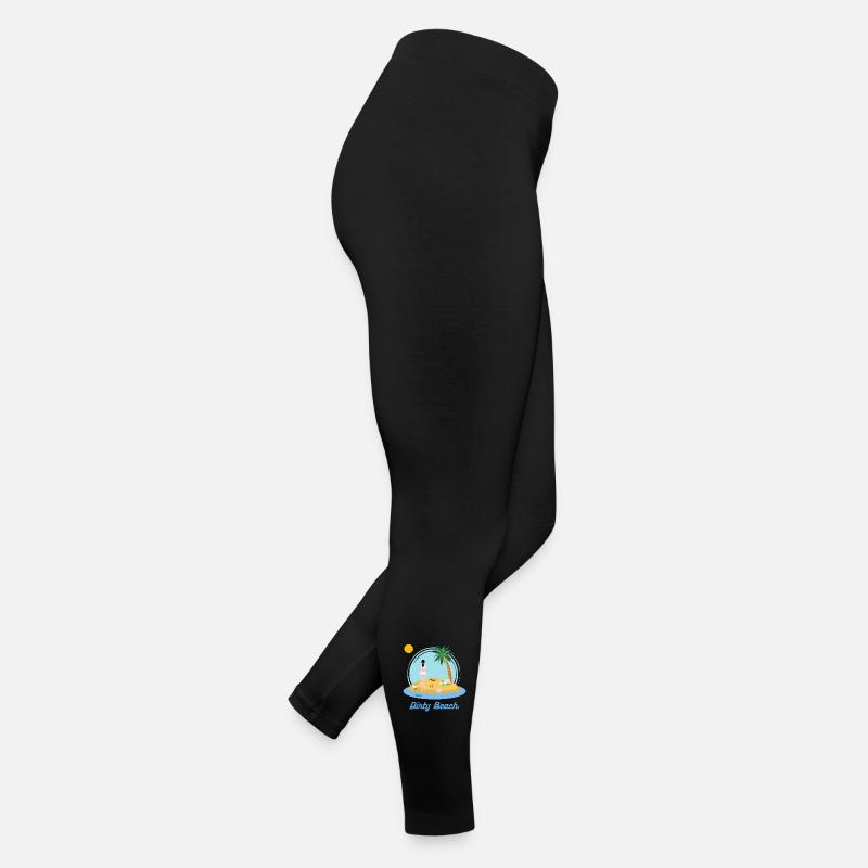 Schmutziger Strand Frauen Jersey Leggings
