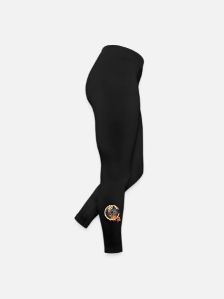 Mountainbike - Frauen Jersey Leggings - Schwarz - Rechts