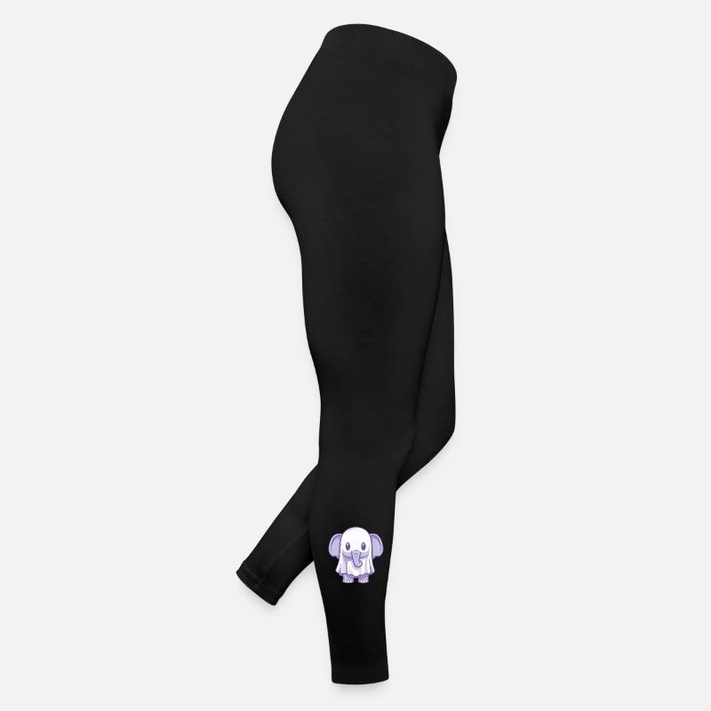 Elefant Halloween Geist Frauen Jersey Leggings