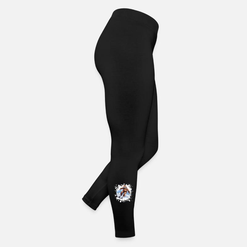 Cheetah Ski Skiing Women’s Jersey Leggings