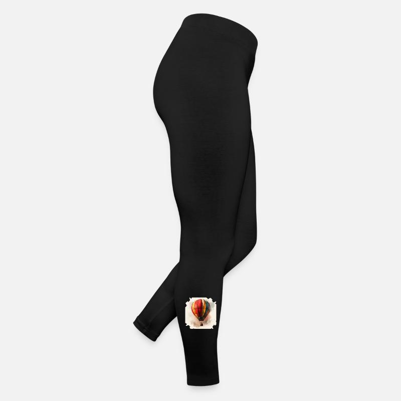 Regenbogenballon Aquarell Frauen Jersey Leggings