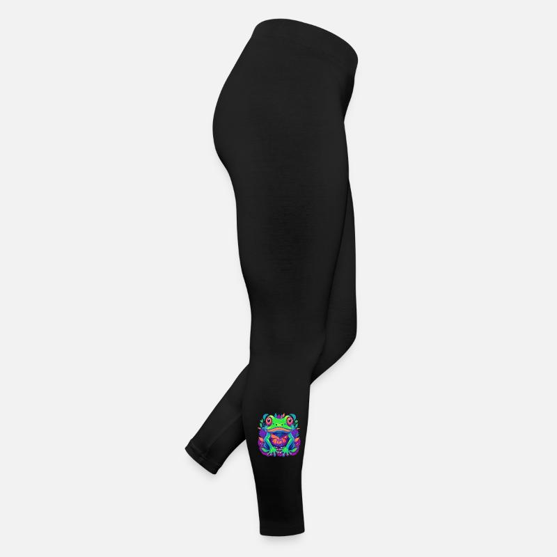 Colorful Frog Pop Art Women’s Jersey Leggings