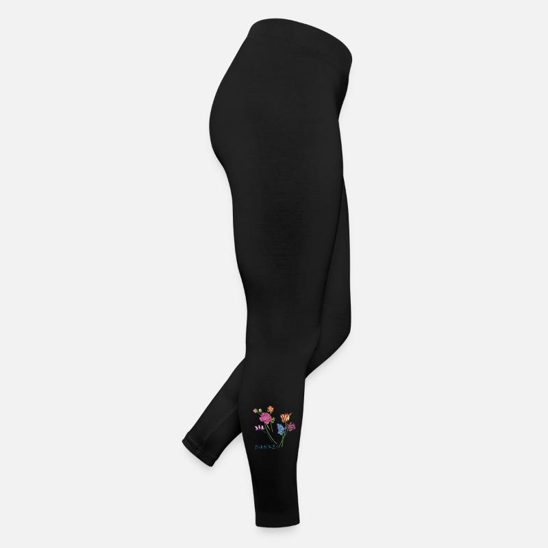 Danke mit einem Blumenstrauß  Frauen Jersey Leggings