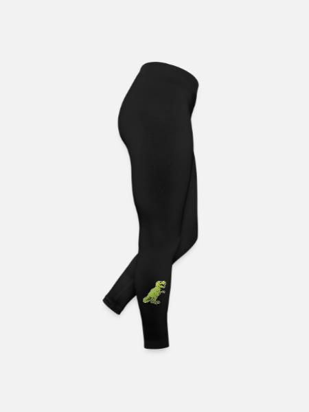 Dinosaur / big animal / beast - Women’s Jersey Leggings - black - Right