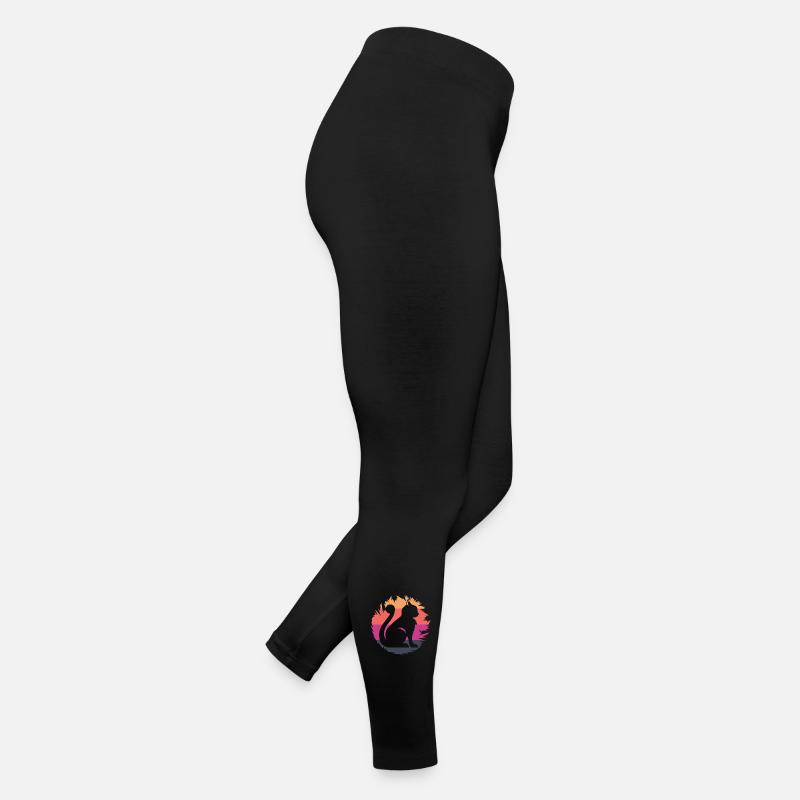 Cat Icon Colors Illustration Icon Women’s Jersey Leggings