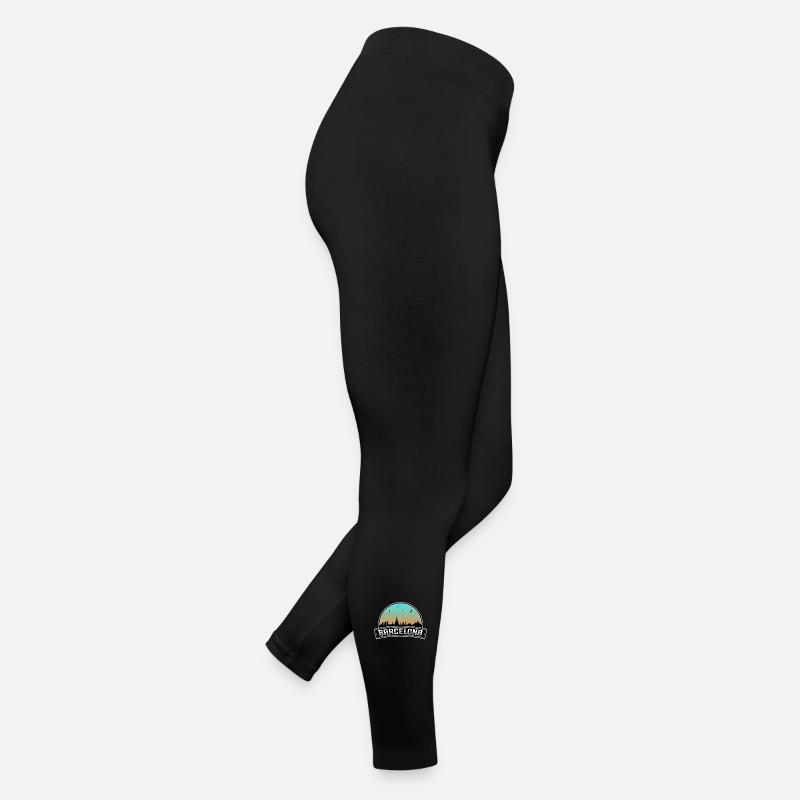 Barcelona Spain Skyline Spanish Souvenir Women’s Jersey Leggings