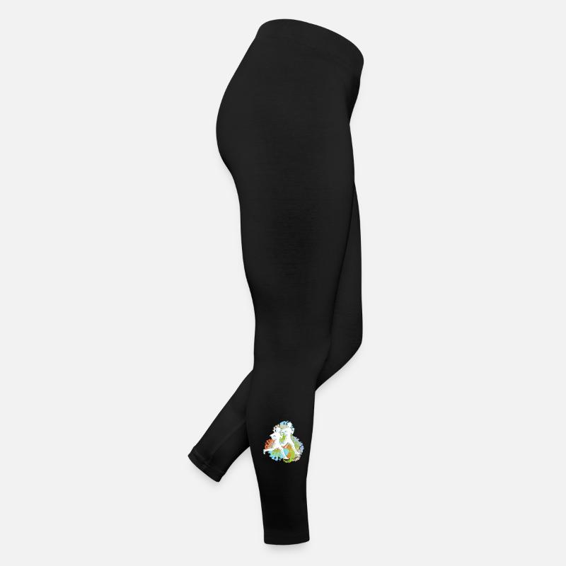 Valentinstag Pärchen beim Laufen Frauen Jersey Leggings