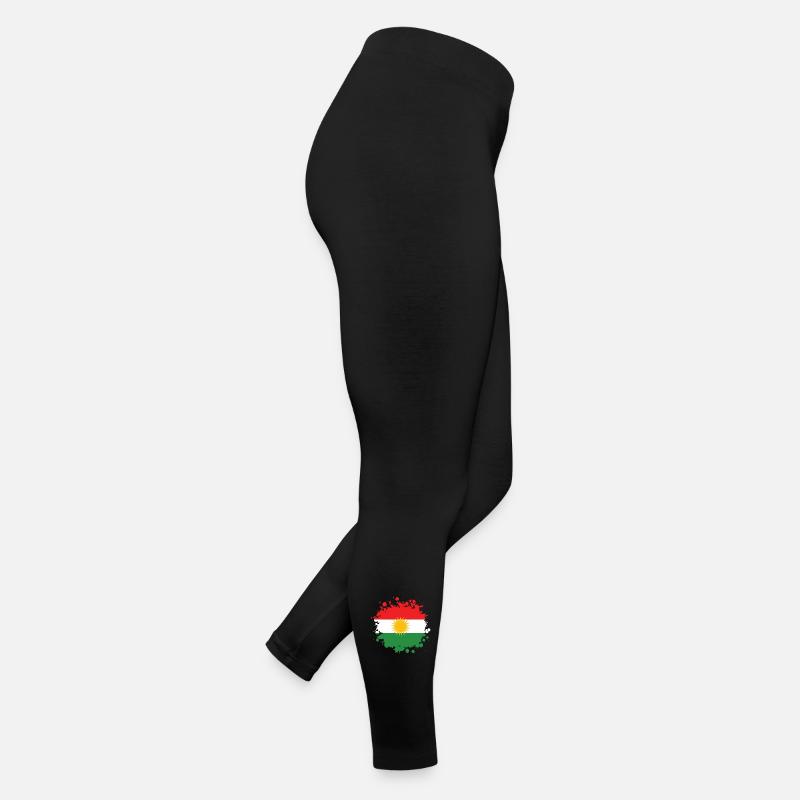 Kurdistan Splash flags design Women’s Jersey Leggings