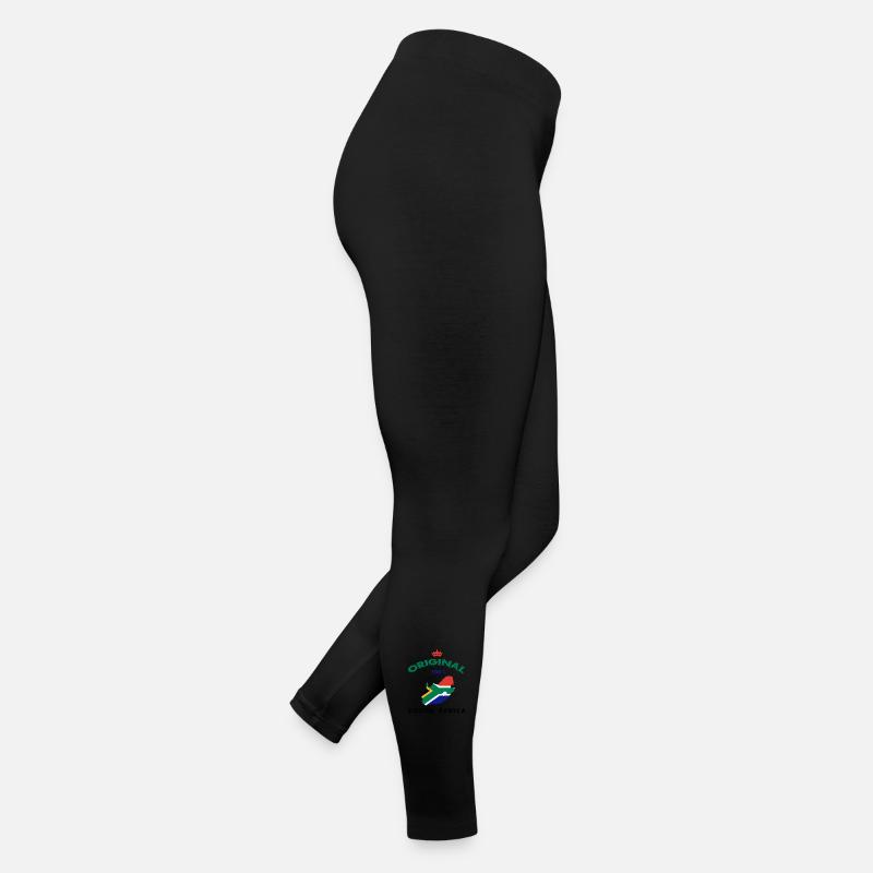 Design original 100 % drapeau de l'Afrique du Sud Legging en jersey Femme