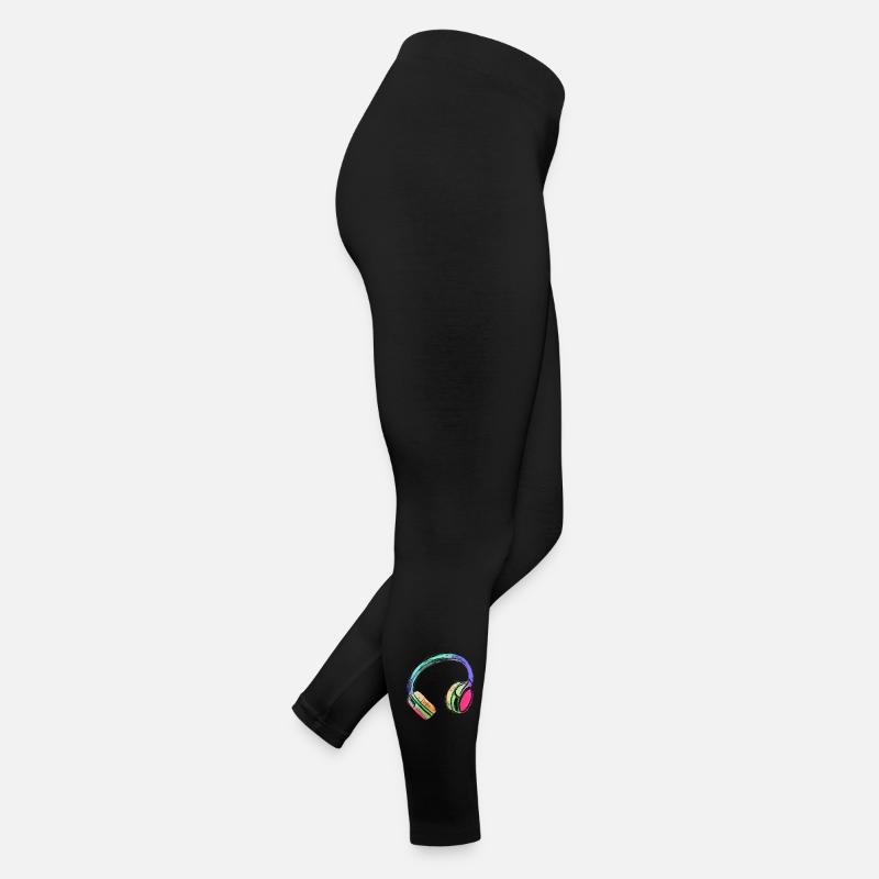 Kopfhörer - bunte Kunst - farbenfroh Frauen Jersey Leggings