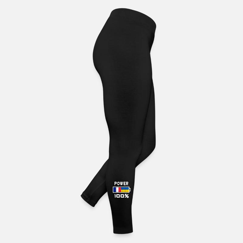Ukraine und Frankreich Power 100% Frauen Jersey Leggings