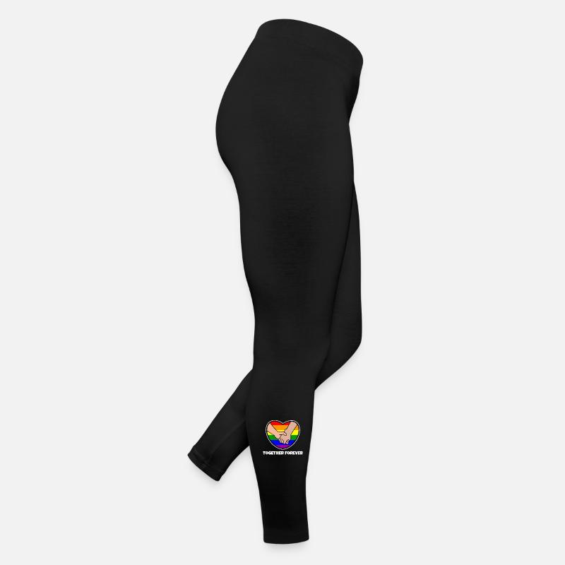Relation Homo Déclaration Fierté du cœur Arc-en-ciel Legging en jersey Femme