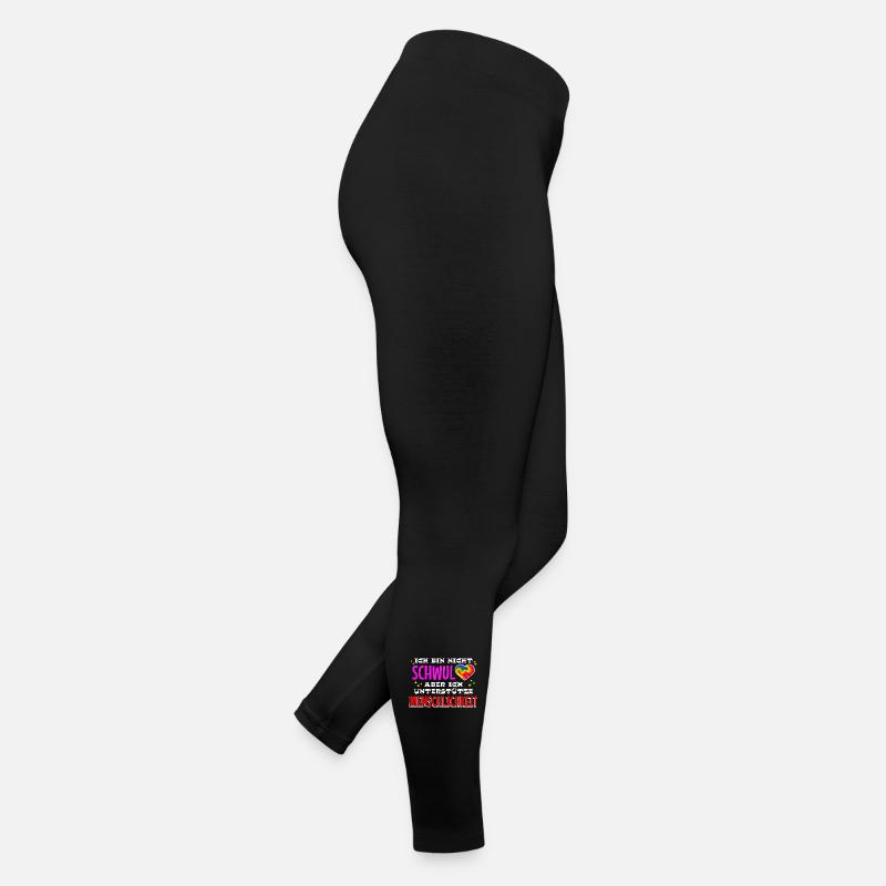 Herz Statement Menschenrechte Beziehung Regenbogen Frauen Jersey Leggings