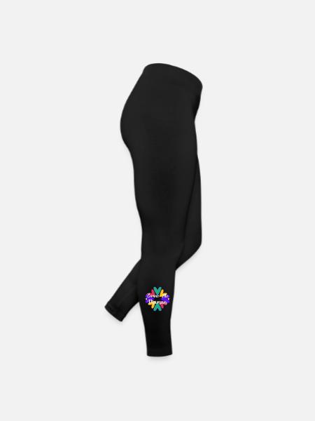 BONNE FÊTE MAMAN. MAMAN. FÊTE DES MÈRES. COEUR - Legging en jersey Femme - noir - Droite