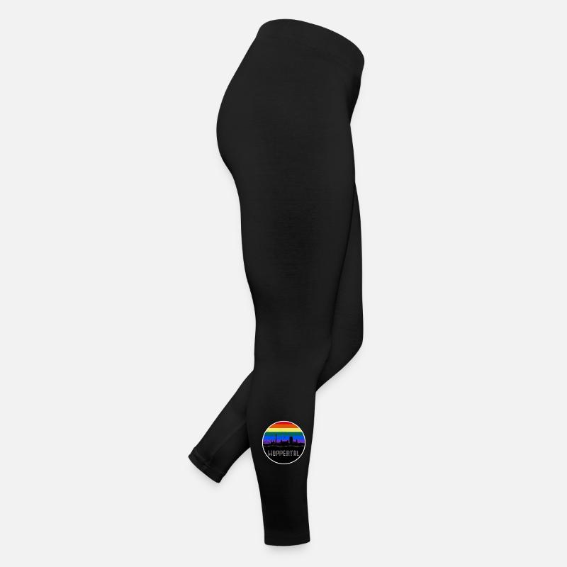 Wuppertal Skyline Regenbogen Frauen Jersey Leggings