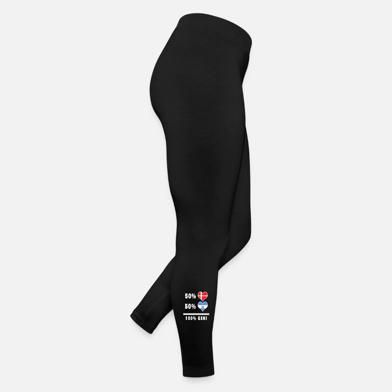 El Salvador et Danemark 100% drapeau de génie Legging en jersey Femme