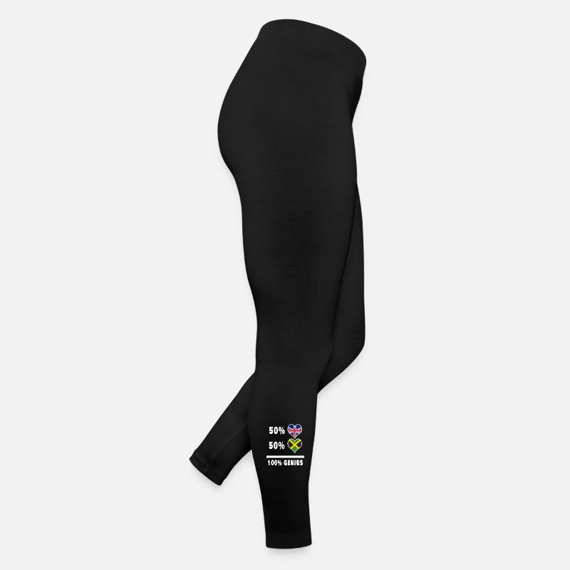 Jamaica and Great Britain 100% Genius Flag Women’s Jersey Leggings
