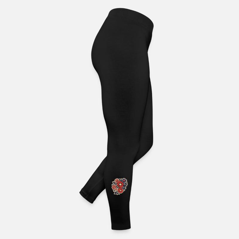 Magnifique Bouquet d’herbier Floral Boho Legging en jersey Femme