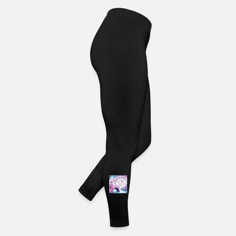 Cat with rainbow Women’s Jersey Leggings