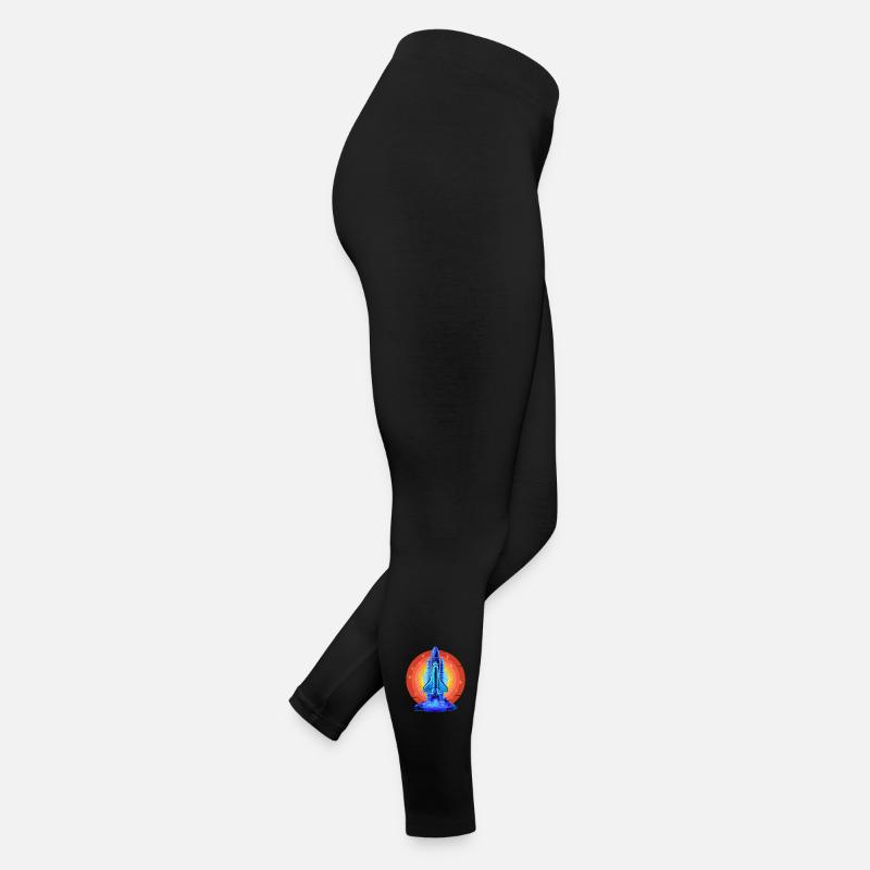 BLUE SPACE SHUTTLE RETRO VINTAGE Women’s Jersey Leggings