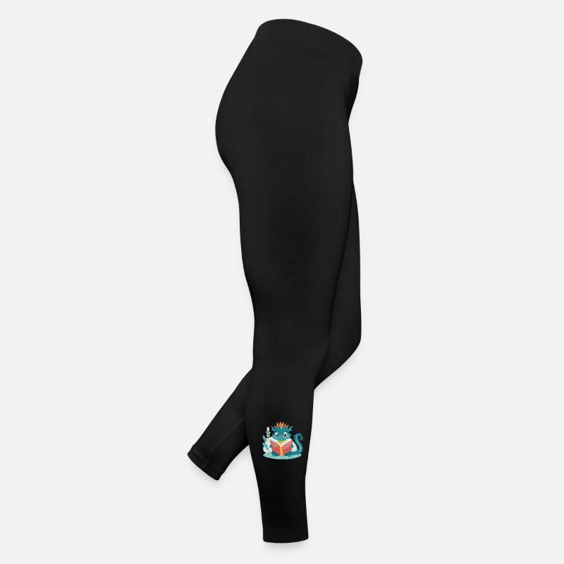 Petit dragon avec livre Legging en jersey Femme