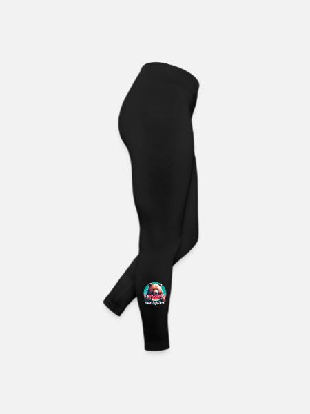 Watermelon Bear Yummy Gift - Women’s Jersey Leggings - black - Right