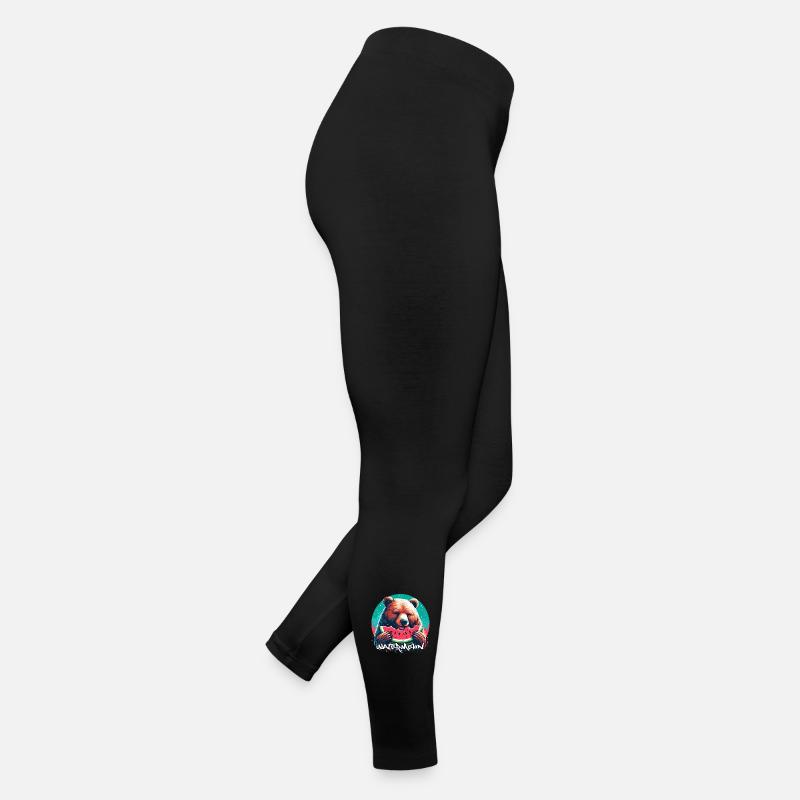 Watermelon Bear Yummy Gift Women’s Jersey Leggings