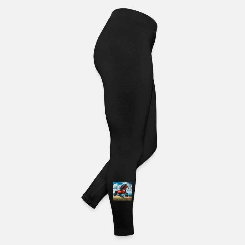 Galoppierendes Pferd Frauen Jersey Leggings