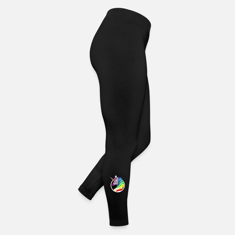 Rainbow Unicorn Zebra Women’s Jersey Leggings