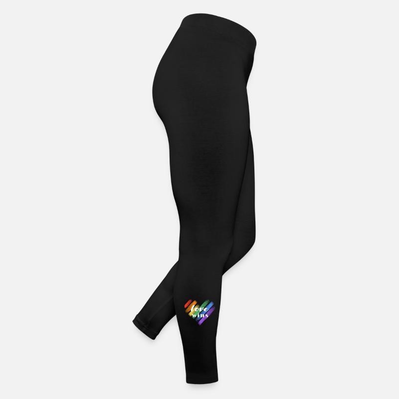 L’amour gagne – Couleurs arc-en-ciel Legging en jersey Femme